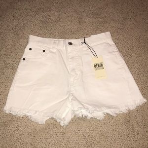 White Denim Shorts
